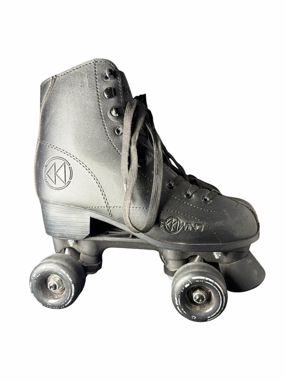 REWIND Black Roller Derby Roller Skates Size 7